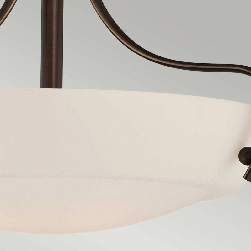 Quoizel LED Plafondlamp Chantilly | 3X E27 Max 60W | Dimbaar | Palladian Bronze