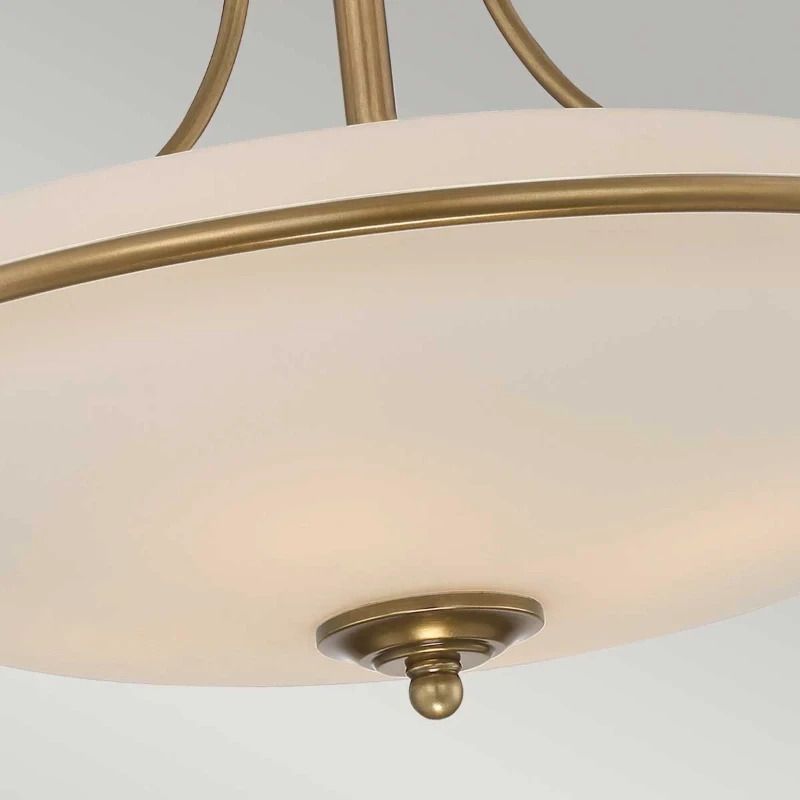 Quoizel LED Plafondlamp Griffin | 4X E27 Max 60W | Dimbaar | Weathered Brass