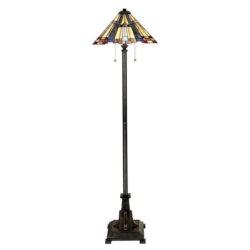 Quoizel Staande LED Lamp Inglenook | 2X E27 Max 60W | Valiant Bronze