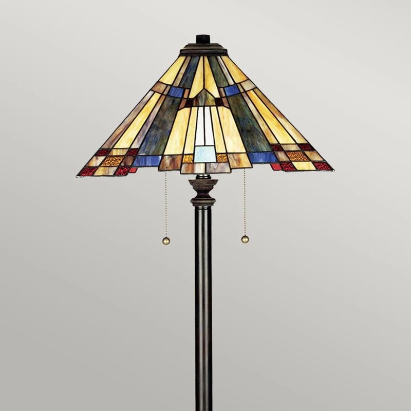 Quoizel Staande LED Lamp Inglenook | 2X E27 Max 60W | Valiant Bronze