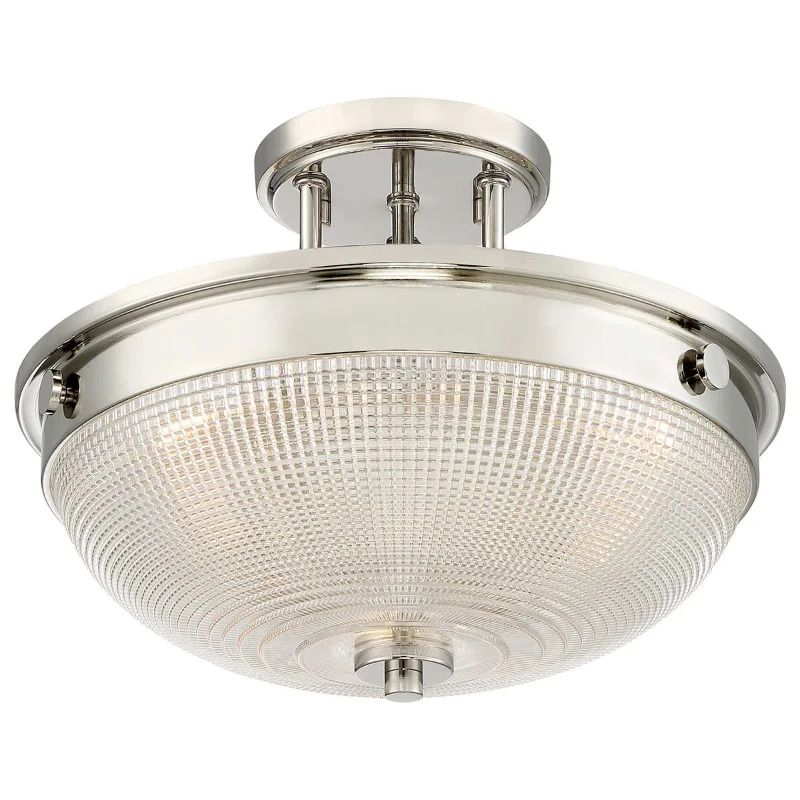 Quoizel LED Plafondlamp Mantle | 2X E27 Max 60W | Dimbaar | Imperial Silver