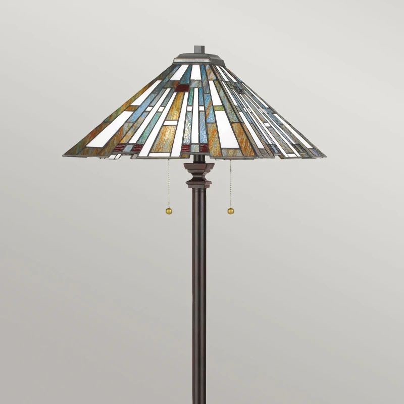 Quoizel Staande LED Lamp Maybeck | 2X E27 Max 60W | Valiant Bronze