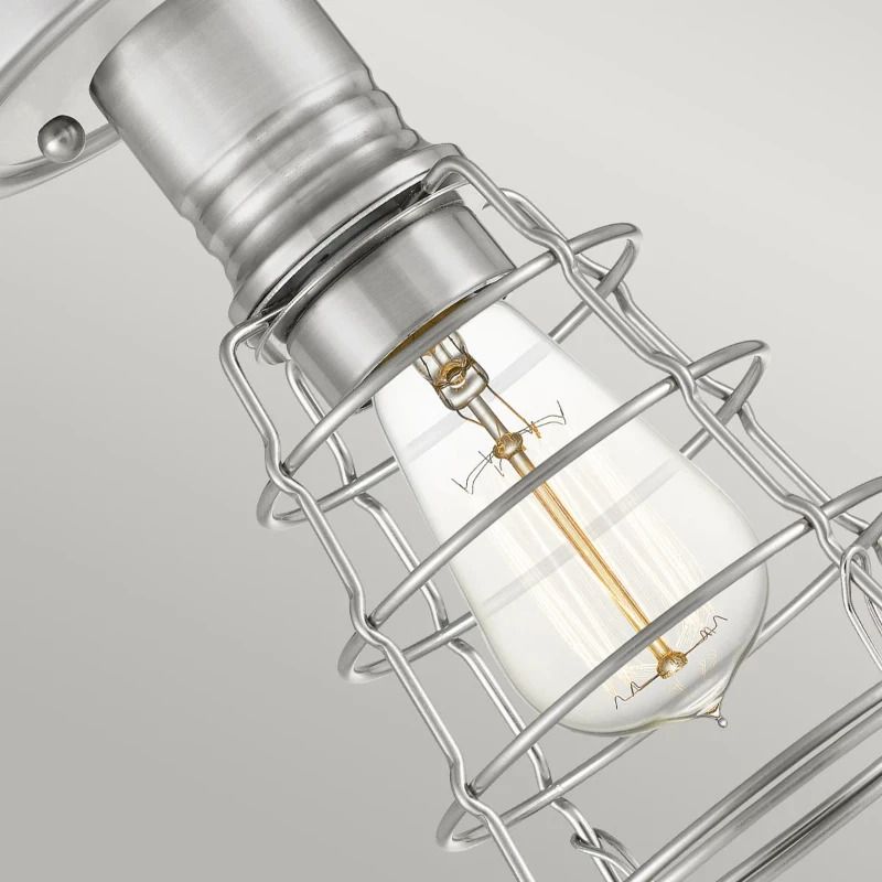 Quoizel LED Plafondlamp Mixon | 1X E27 Max 60W | Dimbaar | Brushed Nickel