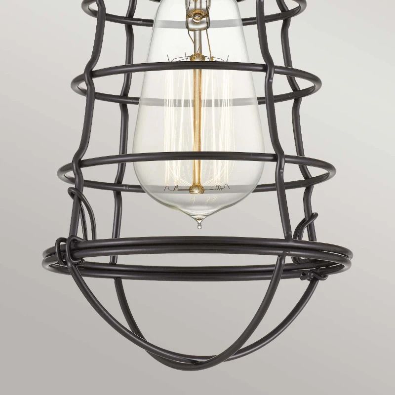 Quoizel LED Plafondlamp Mixon | 1X E27 Max 60W | Dimbaar | Palladian Bronze