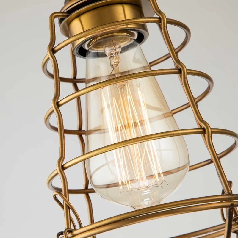 Quoizel LED Plafondlamp Mixon | 1X E27 Max 60W | Dimbaar | Weathered Brass
