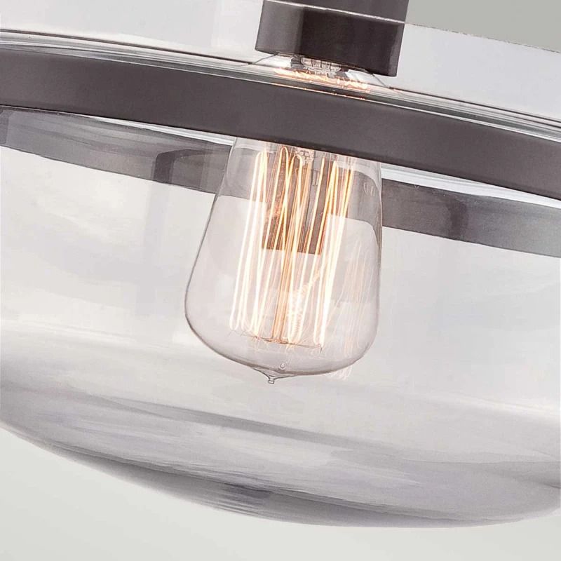 Quoizel LED Plafondlamp Penn Station | 1X E27 Max 60W | Dimbaar | Western Bronze