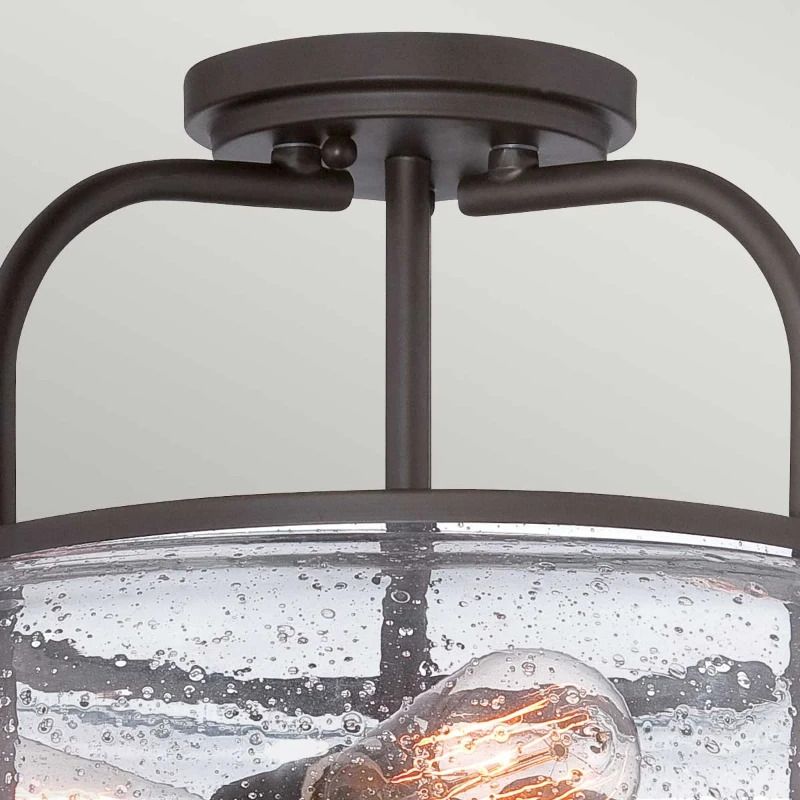 Quoizel LED Plafondlamp Trilogy | 3X E27 Max 60W | Dimbaar | Old Bronze