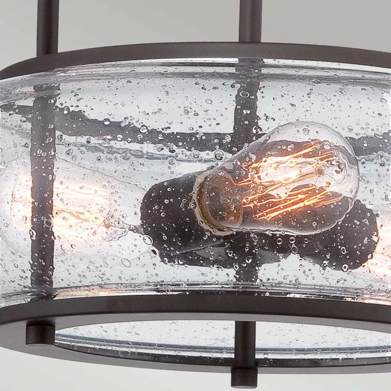 Quoizel LED Plafondlamp Trilogy | 3X E27 Max 60W | Dimbaar | Old Bronze