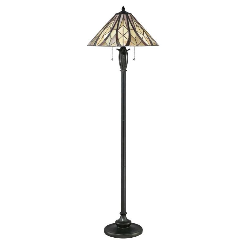 Quoizel Staande LED Lamp Victory | 2X E27 Max 60W | Valiant Bronze
