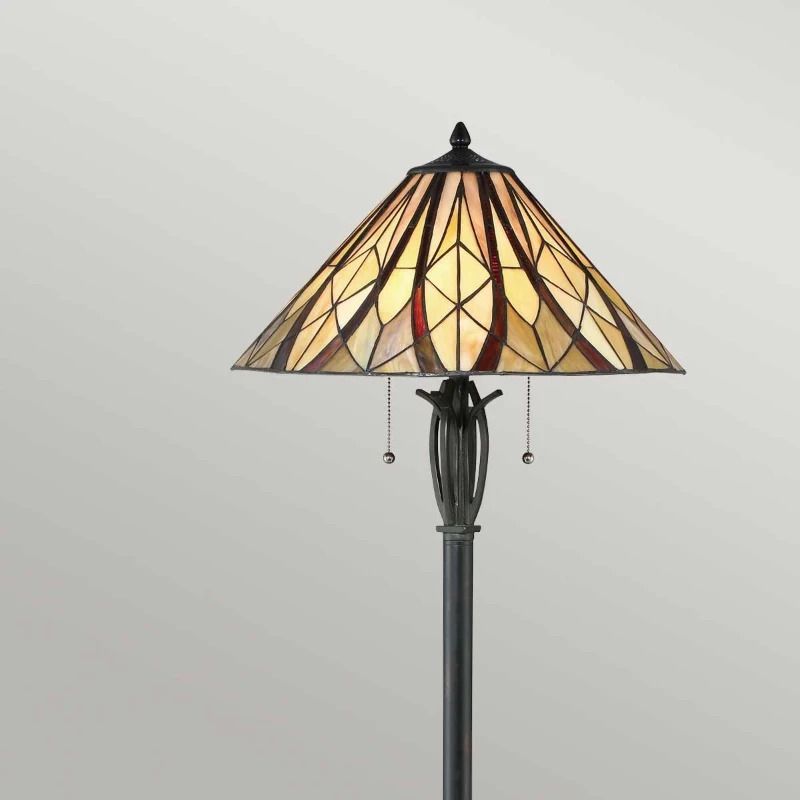 Quoizel Staande LED Lamp Victory | 2X E27 Max 60W | Valiant Bronze