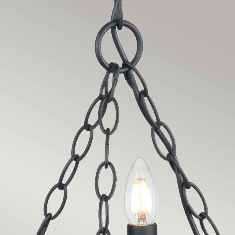 Elstead Lighting LED Kroonluchter | 3X E14 Max 60W | Dimbaar | Black