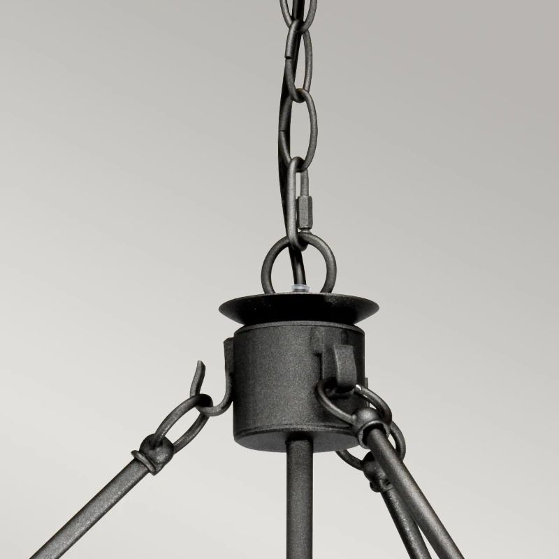 Elstead Lighting LED Kroonluchter | 12X E14 Max 60W | Dimbaar | Graphite