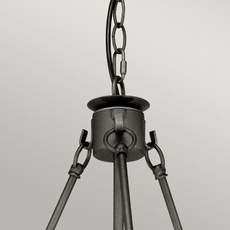 Elstead Lighting LED Kroonluchter | 6X E14 Max 60W | Dimbaar | Graphite