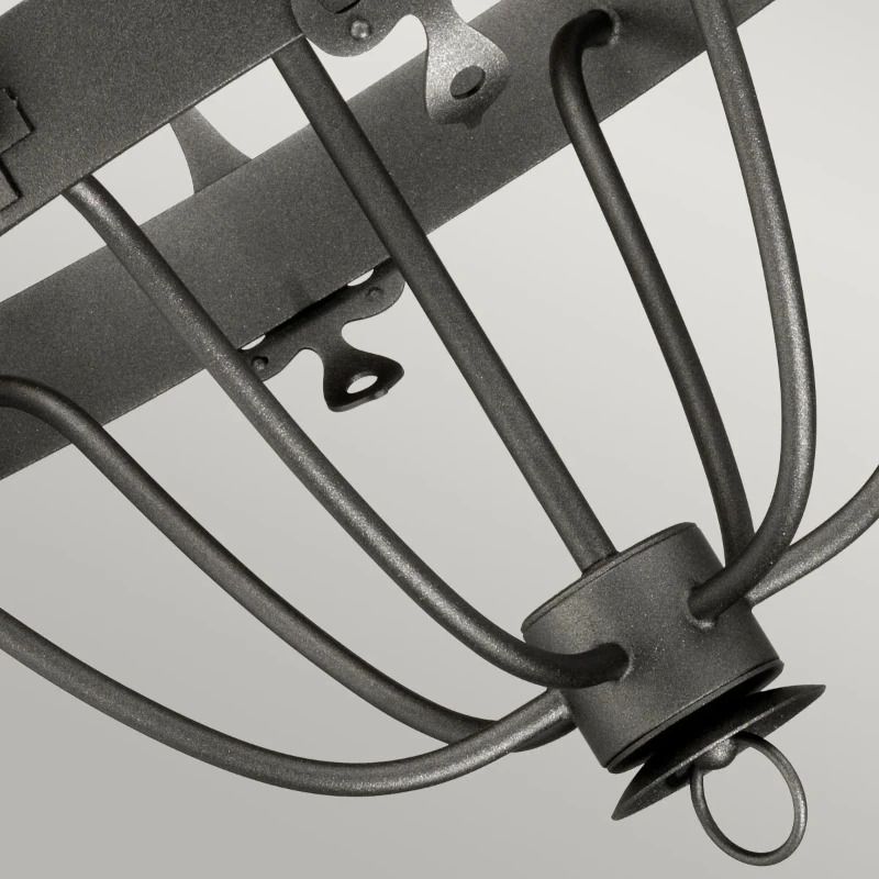 Elstead Lighting LED Kroonluchter | 6X E14 Max 60W | Dimbaar | Graphite