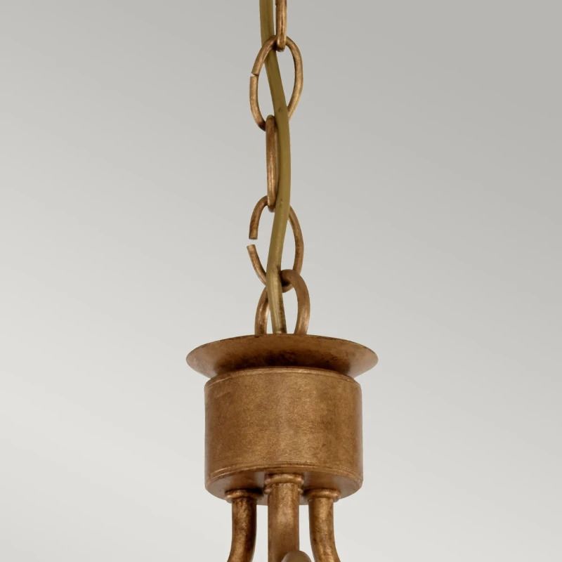 Elstead Lighting LED Plafondlamp Windsor | 3X E27 Max 60W | Dimbaar | Gold Patina