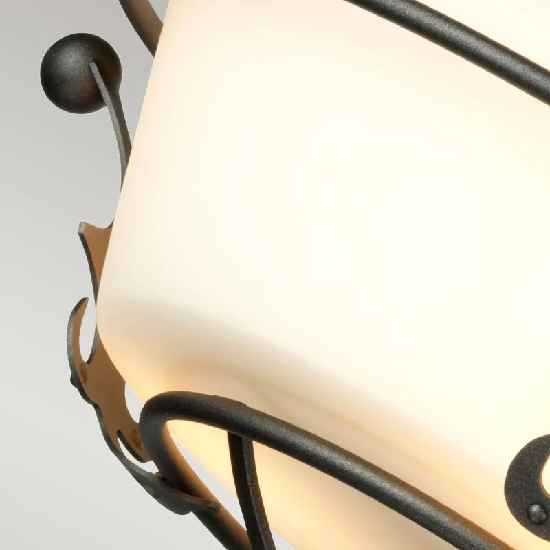 Elstead Lighting LED Plafondlamp Windsor | 3X E27 Max 60W | Dimbaar | Graphite