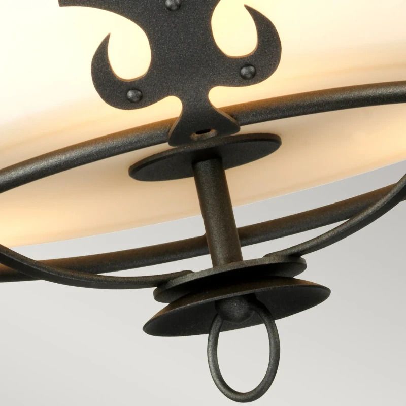 Elstead Lighting LED Plafondlamp Windsor | 3X E27 Max 60W | Dimbaar | Graphite