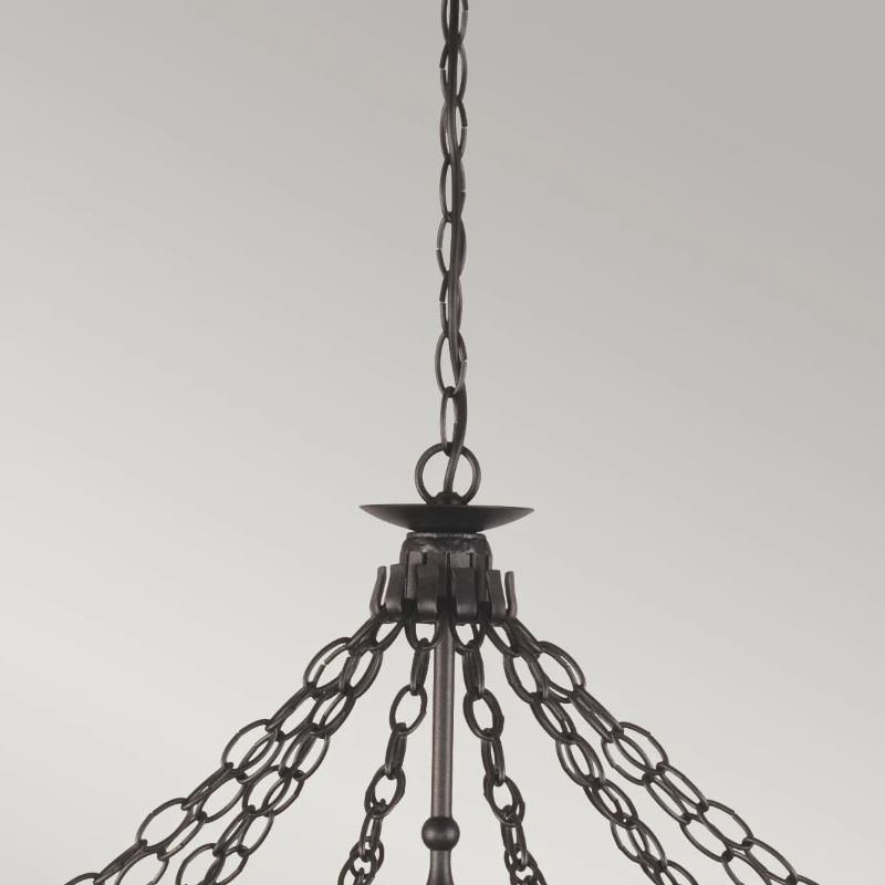 Elstead Lighting LED Kroonluchter | 12X E14 Max 60W | Dimbaar | Graphite Black