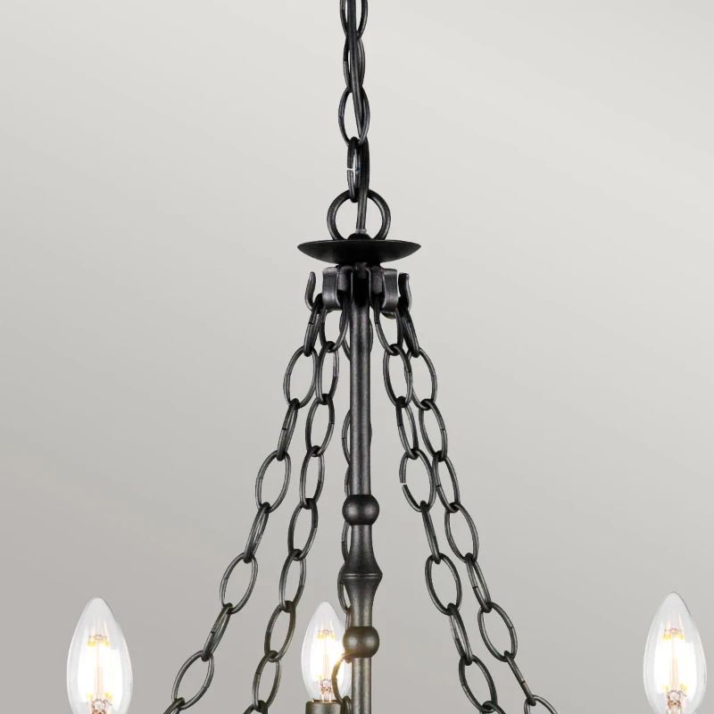 Elstead Lighting LED Kroonluchter | 5X E14 Max 60W | Dimbaar | Graphite Black