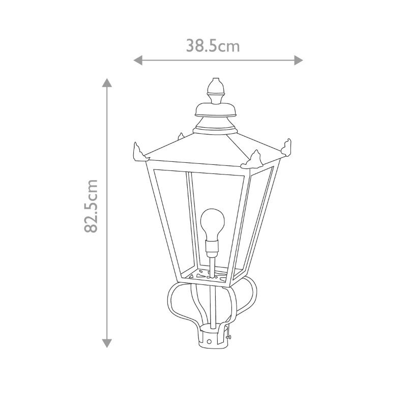 Elstead Lighting LED Tuin Pilaar Wilmslow | 1X E27 Max 60W | IP23 | Black