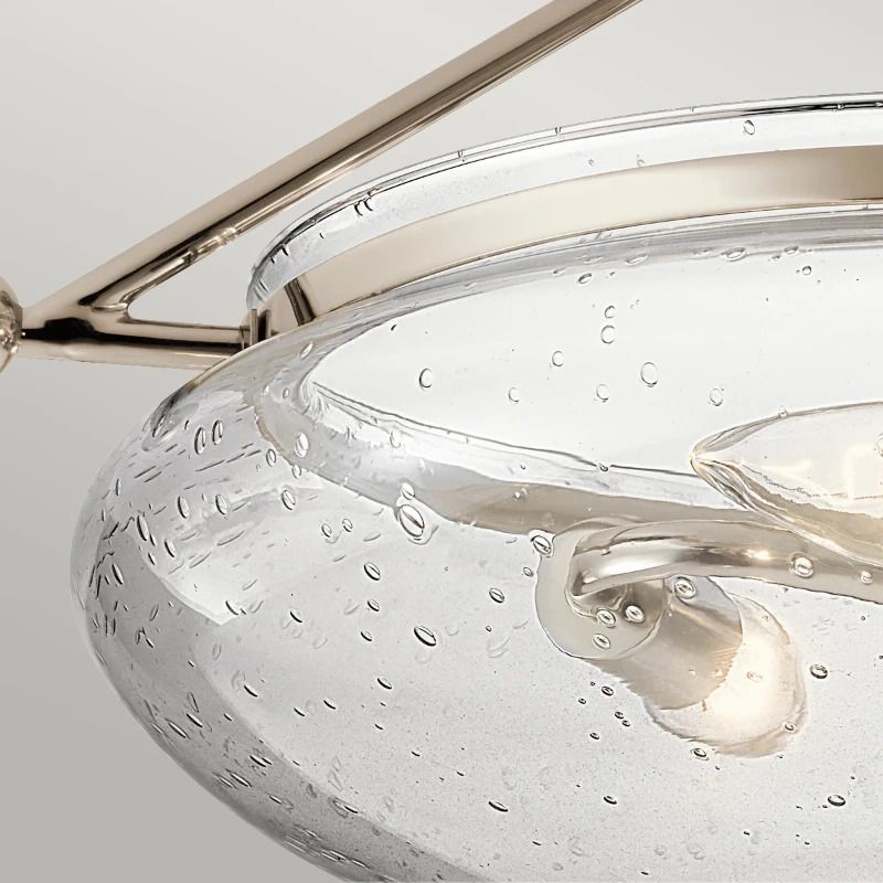 Kichler LED Plafondlamp Belle | 3X E14 Max 40W | Dimbaar | Polished Nickel