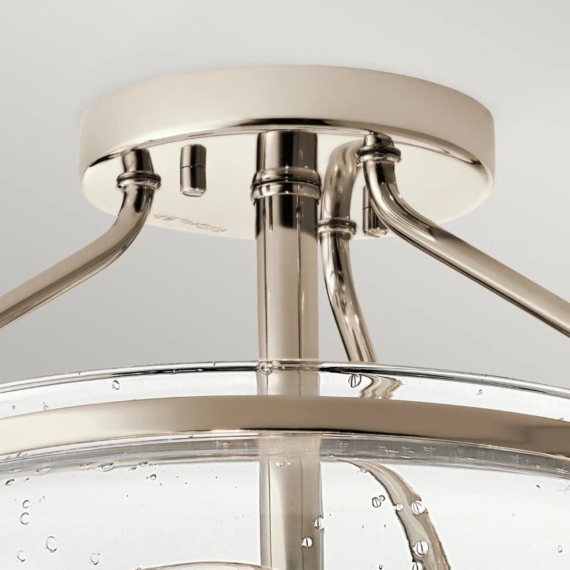 Kichler LED Plafondlamp Belle | 3X E14 Max 40W | Dimbaar | Polished Nickel