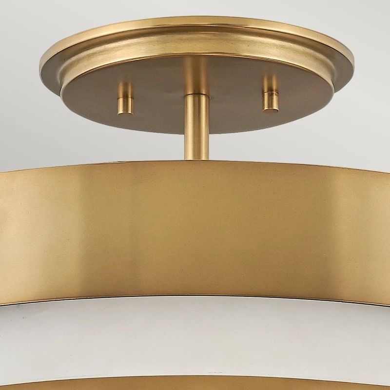 Hinkley LED Plafondlamp Echelon | 3X E14 Max 40W | Dimbaar | Heritage Brass