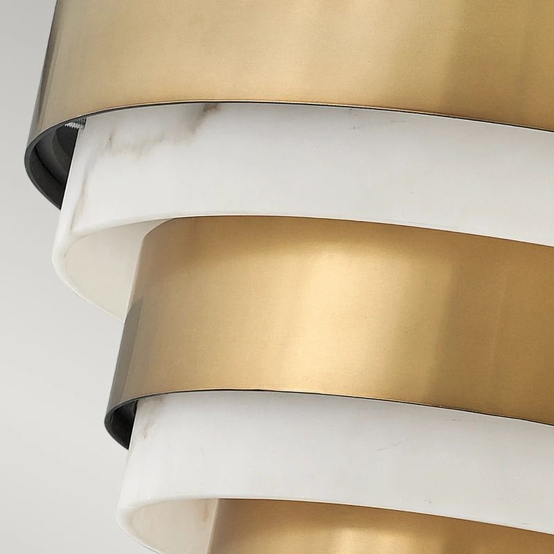 Hinkley LED Plafondlamp Echelon | 3X E14 Max 40W | Dimbaar | Heritage Brass