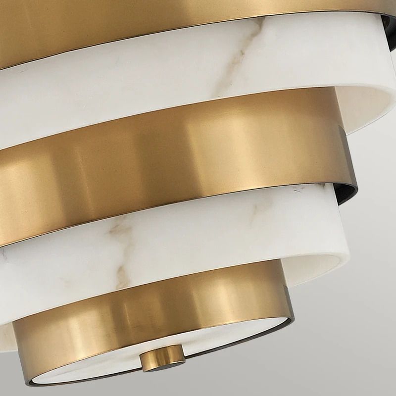 Hinkley LED Plafondlamp Echelon | 3X E14 Max 40W | Dimbaar | Heritage Brass