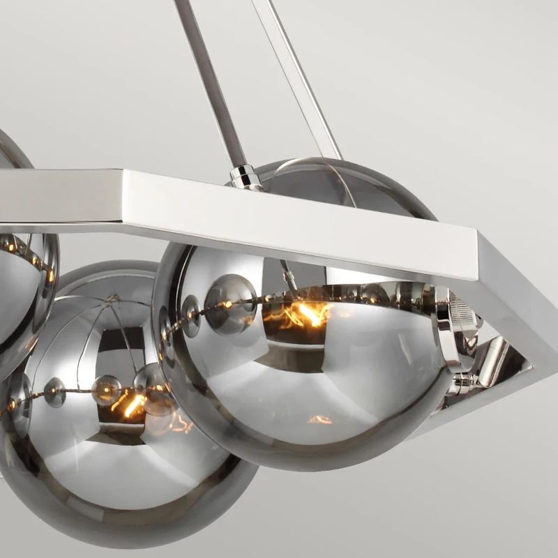 Feiss LED Kroonluchter | 5X E14 Max 60W | Dimbaar | Polished Nickel
