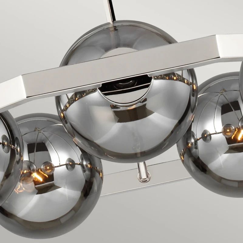 Feiss LED Kroonluchter | 5X E14 Max 60W | Dimbaar | Polished Nickel