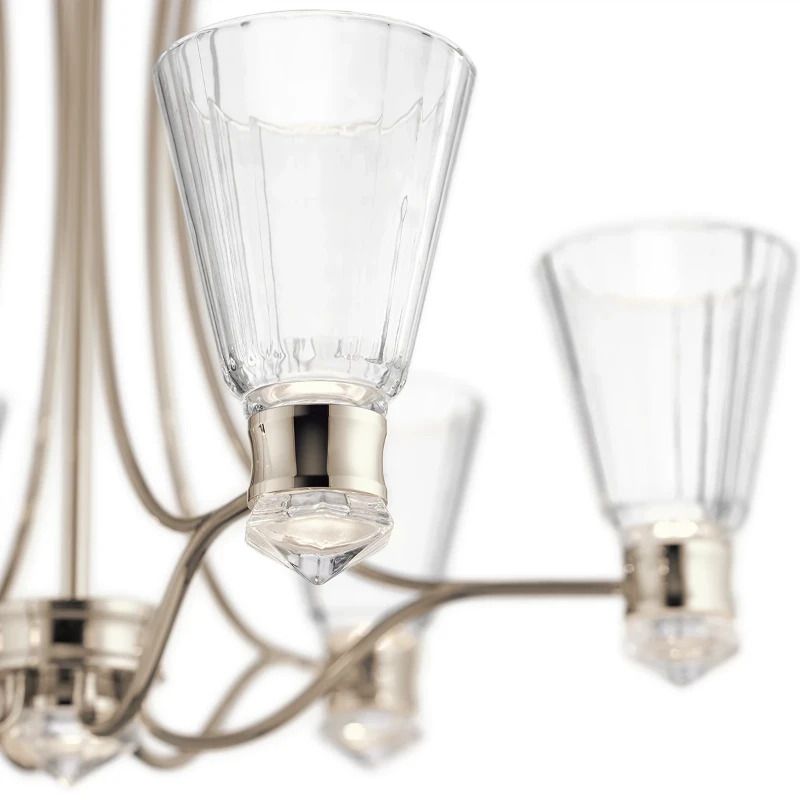 Kichler LED Kroonluchter | 36W 3000K 2375Lm 30 | IP44 | Polished Nickel