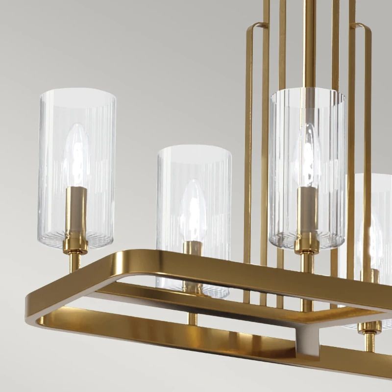 Kichler LED Kroonluchter | 10X E14 Max 40W | Dimbaar | Brushed Natural Brass