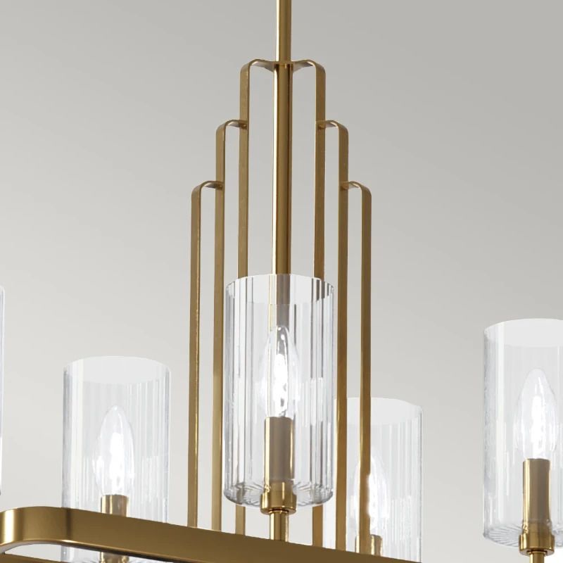 Kichler LED Kroonluchter | 10X E14 Max 40W | Dimbaar | Brushed Natural Brass
