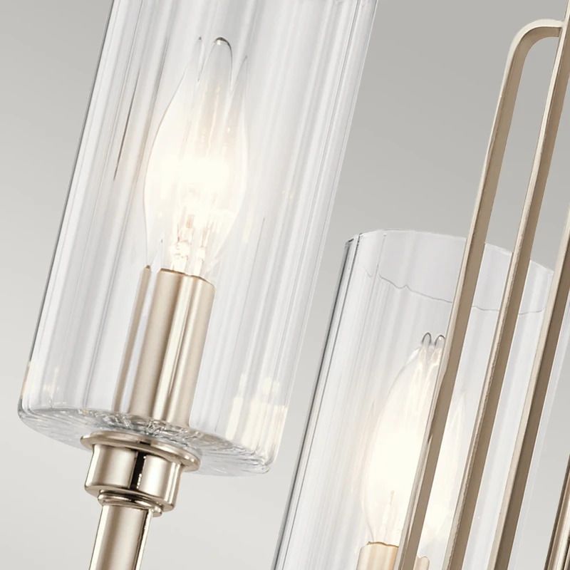 Kichler LED Kroonluchter | 3X E14 Max 40W | Dimbaar | Polished Nickel