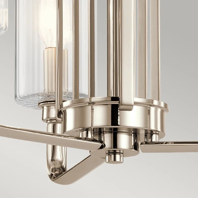 Kichler LED Kroonluchter | 3X E14 Max 40W | Dimbaar | Polished Nickel