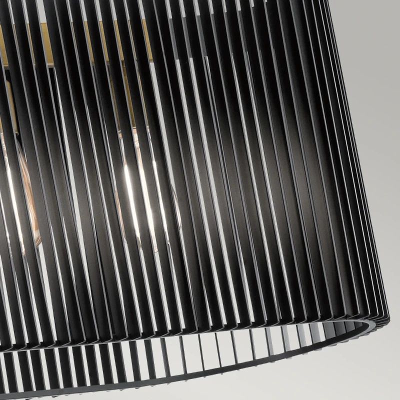 Kichler LED Kroonluchter | 5X E27 Max 60W | Dimbaar | Black & Natural Brass