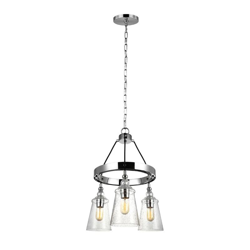 Feiss LED Kroonluchter | 3X E27 Max 60W | Dimbaar | Chrome