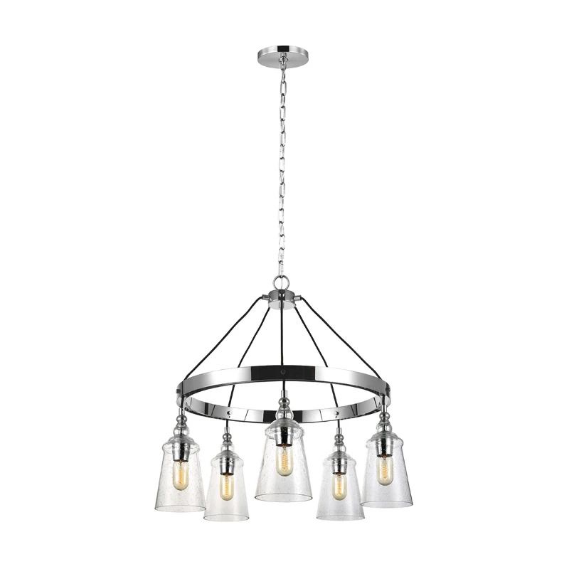Feiss LED Kroonluchter | 5X E27 Max 60W | Dimbaar | Chrome