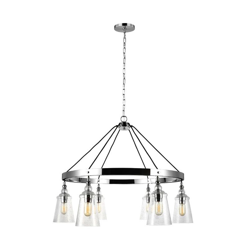 Feiss LED Kroonluchter | 6X E27 Max 60W | Dimbaar | Chrome
