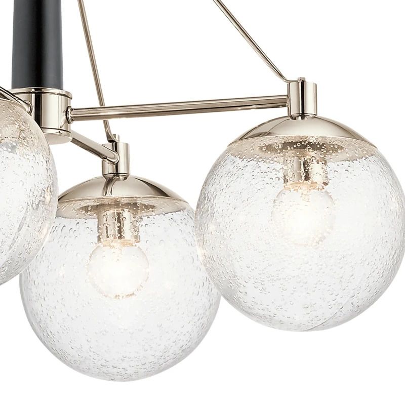 Kichler LED Kroonluchter | 4X E27 Max 60W | Dimbaar | Polished Nickel