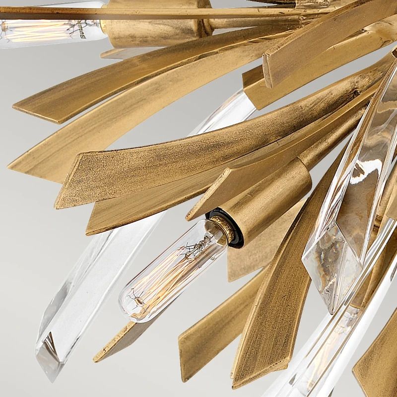 Hinkley/ Fredrick Ramond LED Plafondlamp Vida | 9X E14 Max 40W | Dimbaar | Burnished Gold