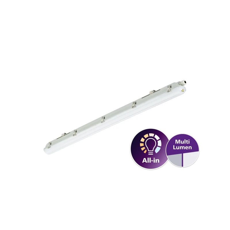 Philips LED Armatuur Waterdicht 120cm | 42W 4000K 4800Lm 840 | IP65 | Ledinaire