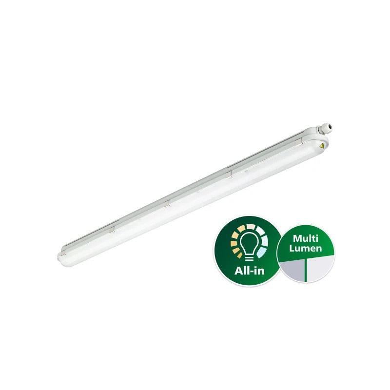 Philips LED Armatuur Waterdicht 120cm | 32W 4000K 4500Lm 840 | IP65 | CoreLine