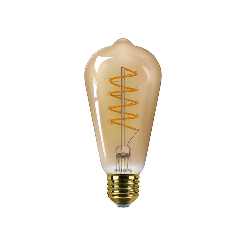Philips E27 LED Edison Lamp | 4W 1800K 220V/240V 818 | 250lm Ø65mm Dimbaar