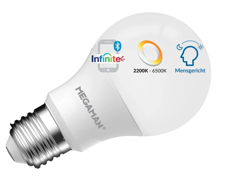 Megaman E27 LED Lamp | 7W 2200K/6500K 220V/240V | 822/865 Dimbaar | MM11531