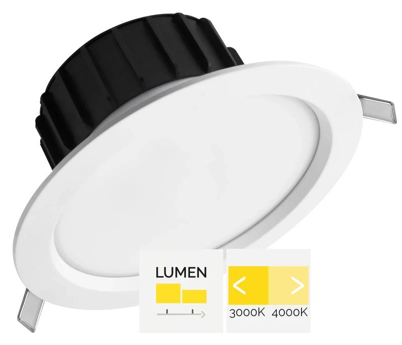 Megaman LED Downlighter Ø200mm | 23W 3000K/4000K 2300lm 830/840 | IP54