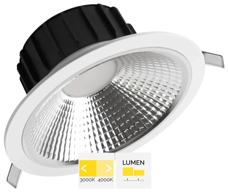 Megaman LED Downlighter Ø150mm | 16W 3000K/4000K 930Lm/1600lm 830/840 | IP44