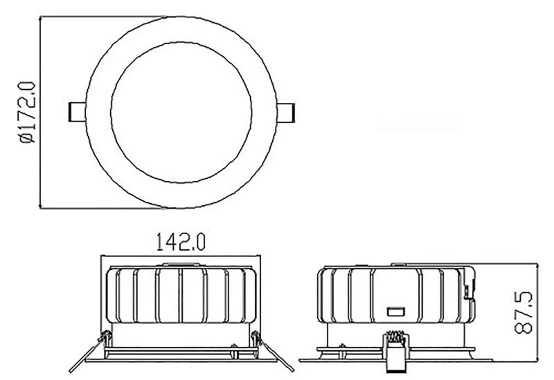 Megaman LED Downlighter Ø150mm | 16W 3000K/4000K 930Lm/1600lm 830/840 | IP54