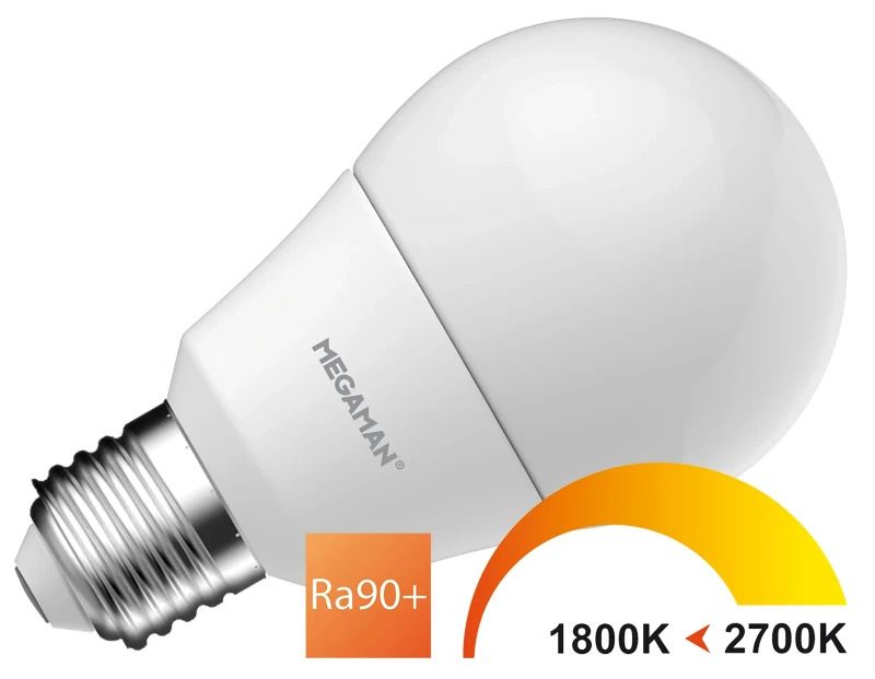 Megaman E27 LED Kaarslamp | 2.9W 1800K/2700K 220V/240V | 918/927 Dimbaar | MM11070